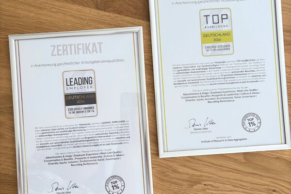 Bild Zertifikate Leading Employer